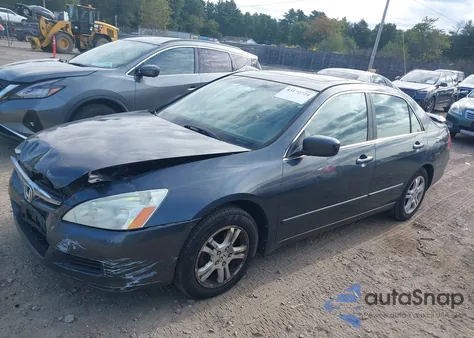 2007 Honda Accord 2.4 Ex из США, поврежденный, VIN 1HGCM56707A017776